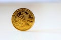 Close up of the famous austrian golden coin Ã¢â¬Å¾vienna philharmonics orchestraÃ¢â¬Å